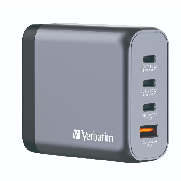 Verbatim GAN CHARGER 4 PORT 140W