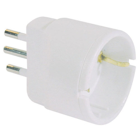 Adattatore semplice con spina 2P+T 10A - presa …