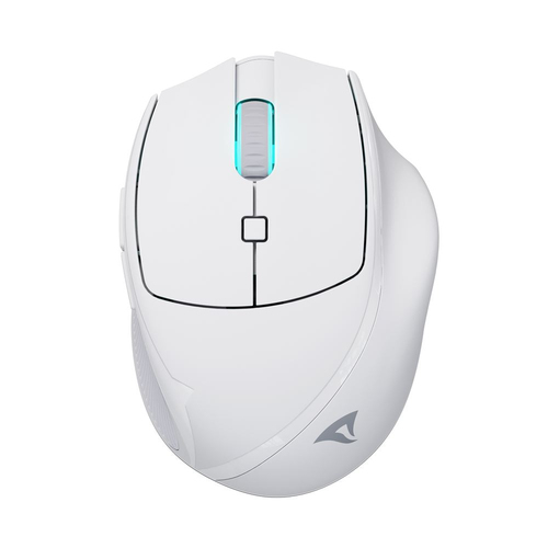 SHARKOON OFFICEPAL M25W MOUSE WIRELESS O CABLATO 4.000 DPI SENSORE PIXART-PAW3104 CLIC SILENZIOSO BIANCO