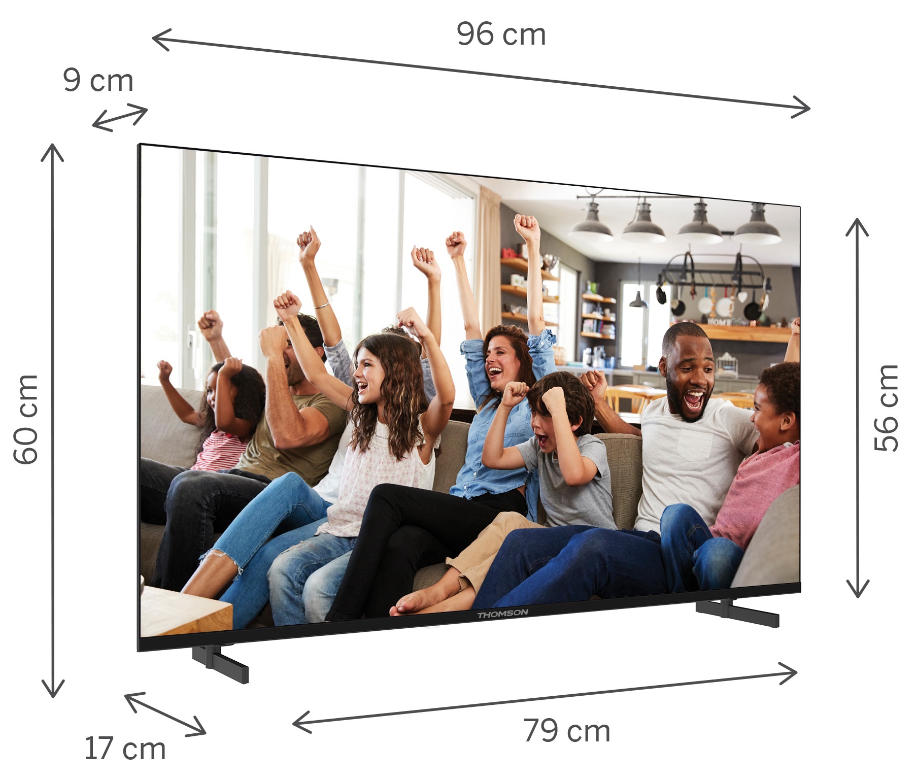 TV 43 THOMSON 4K SMART UHD T2/C2S2 GOOGLE TV FRAMELESS