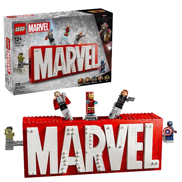 LEGO MARVEL LOGO E MINIFIGURE MARVEL MODELLINO DA …