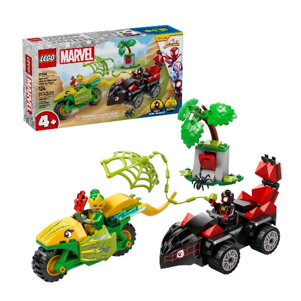 LEGO SPIDEY INSEGUIMENTO SUI DINO VEICOLI DI SPIN …