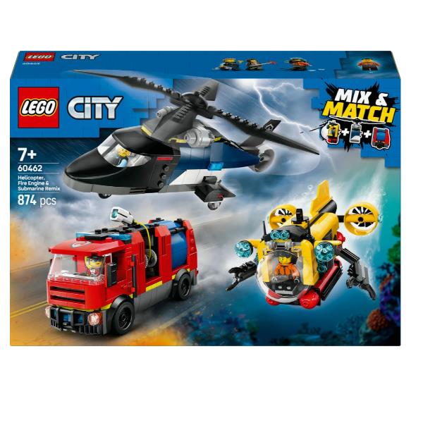 LEGO CITY 3 IN 1 ELICOTTERO AUTOPOMPA E …