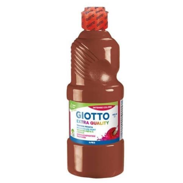 GIOTTO TEMPERA PRONTA FLACONE DA 500 ML MARRONE
