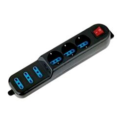 ATLANTIS P011-SL203066 MULTIPRESA 3 CONNETTORI BIPASSO 10A/16A + …