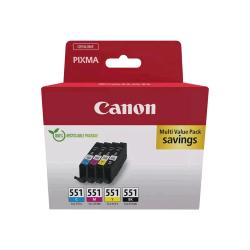 Canon CLI-551 BK/C/M/Y Multipack - Confezione da 4 …