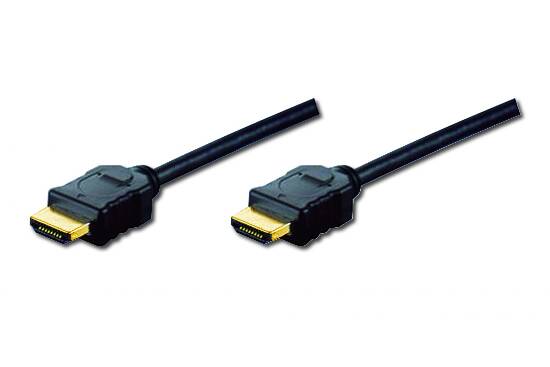 DIGITUS CAVO HDMI 4K 3D MASCHIO/MASCHIO CON ETHERNET TRIPLA SCHERMATURA CONNETTORI PLACCATI IN ORO 10 MT NERO
