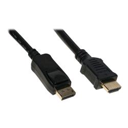 LINK CAVO ADATTATORE DA DISPLAYPORT MASCHIO A HDMI MASCHIO 4K SCHERMATO 1 MT NERO