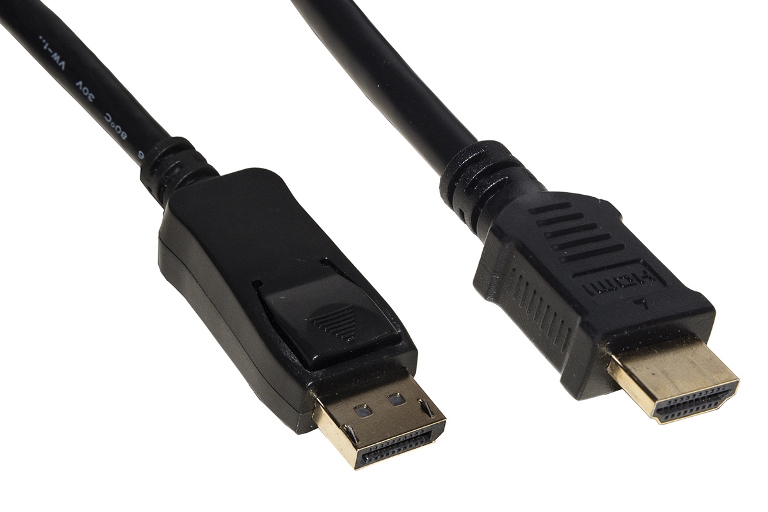 NILOX CAVO DA DISPLAYPORT 1.2 MASCHIO A HDMI 1.4 4K MASCHIO 1.8 MT NERO