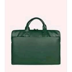 TUCANO ISOTTA BORSA SUPERSLIM PER NOTEBOOK DA 15.6" E MACBOOK PRO 16" IN PU EFFETTO PELLE TASCA ESTERNA CON TRACOLLA VERDE