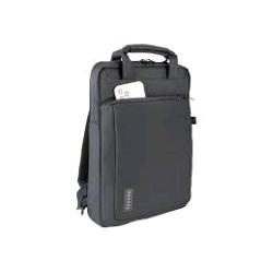 TUCANO WORK OUT ZAINO PER NOTEBOOK DA 13" E MACBOOK PRO 14" IN PLASTICA RICICLATA TASCA INTERNA TASCA SULLO SCHIENALE E TASCA FRONTALE FASCIA TROLLEY BLU
