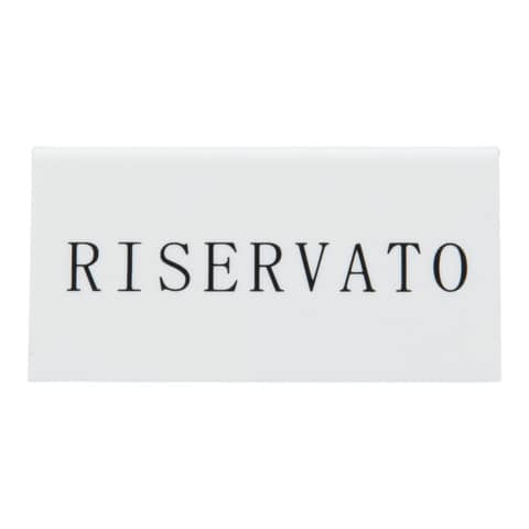 Targhetta RISERVATO per tavoli - Securit - set …