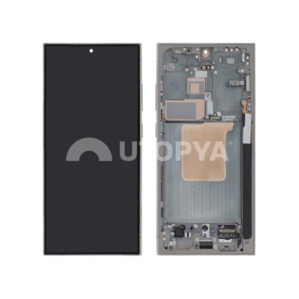 Galaxy S24 Ultra (S928B) Display a schermo intero grigio titanio (con cornice di