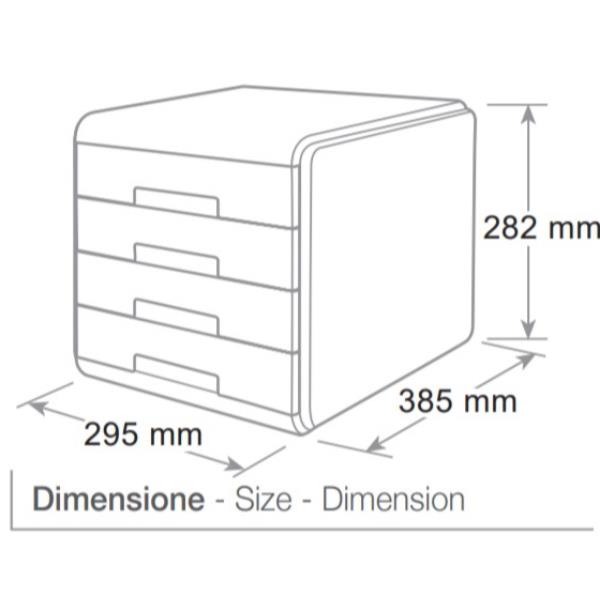 Cassettiera Mydesk - 29,5 x 38,5 x 28,2 …
