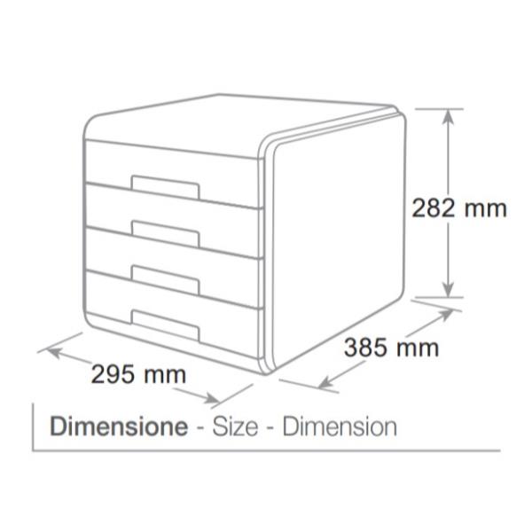 Cassettiera Mydesk - 29,5 x 38,5 x 28,2 …