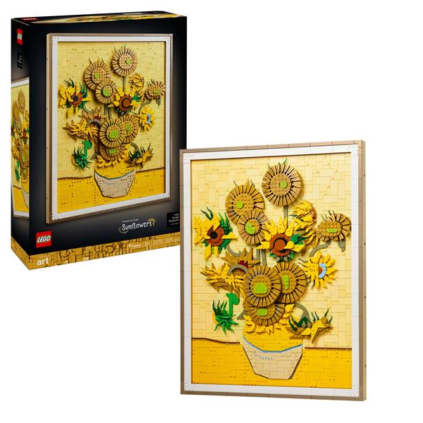 LEGO ART VINCENT VAN GOGH GIRASOLI VERSIONE 3D …