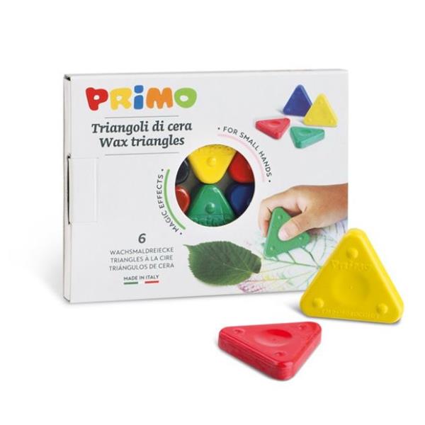PRIMO TRIANGOLI DI CERA COLORI ASSORTITI CONF 6 …