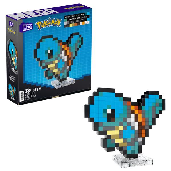 MATTEL MEGA POKEMON SHOWCASE SQUIRTLE SET IN STILE …
