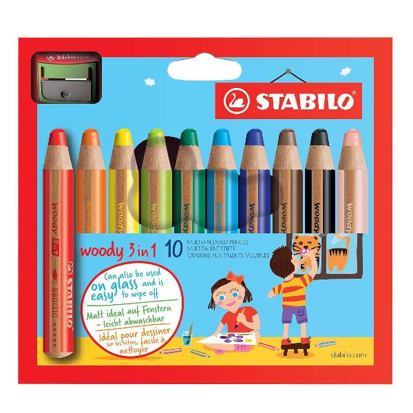 Matite colorate Woody 3 in 1 - mina …