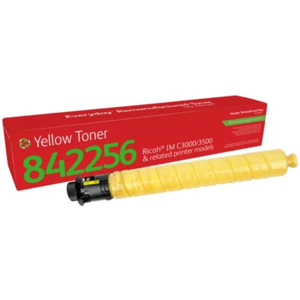Toner rigenerato Everyday™ di Giallo compatibile con Ricoh 842256, Capacità standard, 19000 pagine, Giallo, 1 pz