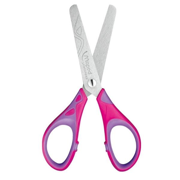 MAPED ESSENTIAL SOFT FORBICI 13 CM PUNTA ARROTONDATA PRESA ANTISCIVOLO COLORI ASSORTITI