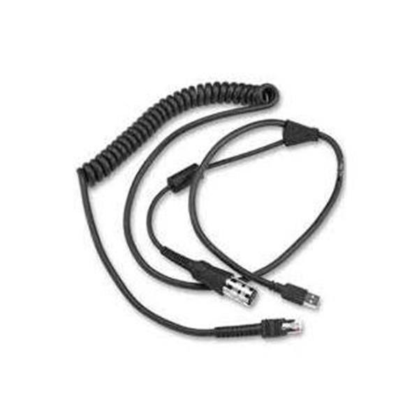Zebra - Cavo USB / seriale - 2.7 m - avvolto a spirale