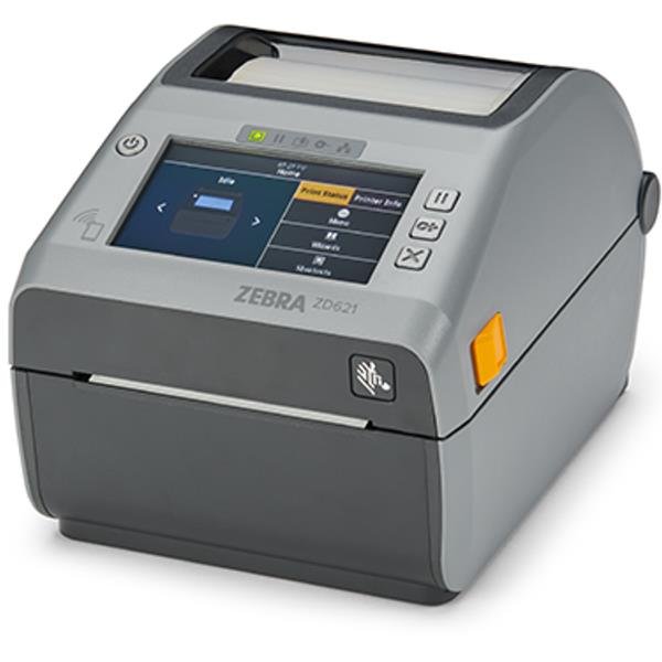 Zebra ZD621 - Stampante per etichette - termico diretto - Rullo (10,8 cm) - 203 dpi - fino a 203 mm/sec - USB 2.0, LAN, seriale, host USB, Wi-Fi(ac), Bluetooth 4.1
