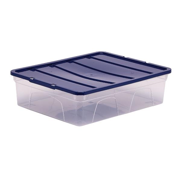 FELLOWES SCATOLA CONTENITORE IN POLIPROPILENE 32X11X40 CM COPERCHIO A SCATTO TRASPARENTE