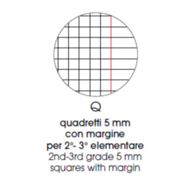 Maxiquaderno Bambina fantasia - A4 - 5mm c/margine …