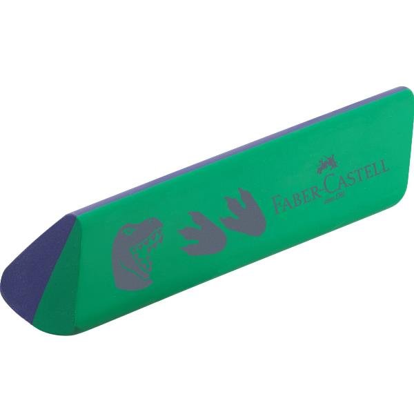 Gomma triangolare dinosauro - colori assortiti - Faber …