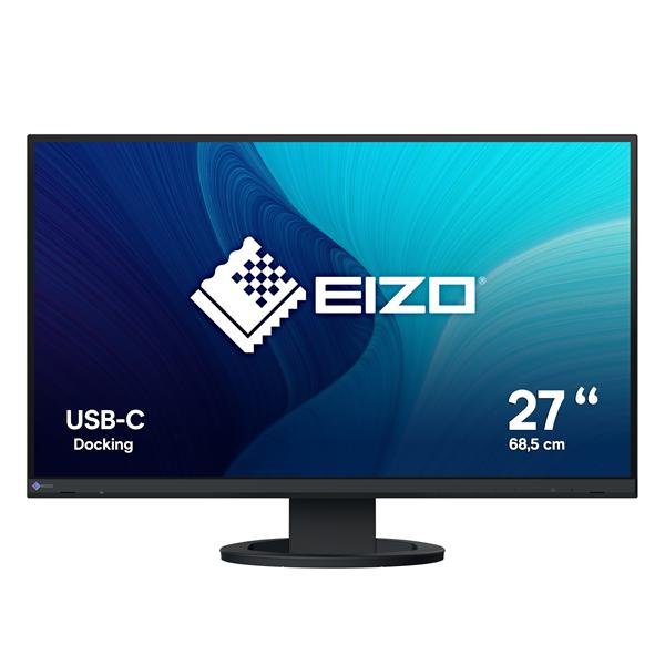 EIZO FlexScan EV2720S, 68,6 cm (27?), 2560 x 1440 Pixel, Quad HD, LCD, 5 ms, Nero