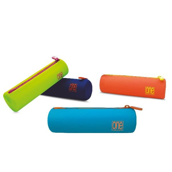 BLASETTI ONE COLOR BI SPRING ESPOSITORE TOMBOLINO IN SILICONE 20 X 5 X 5 CM CON ZIPI COLORI ASSORTITI CONF 12 Pz.
