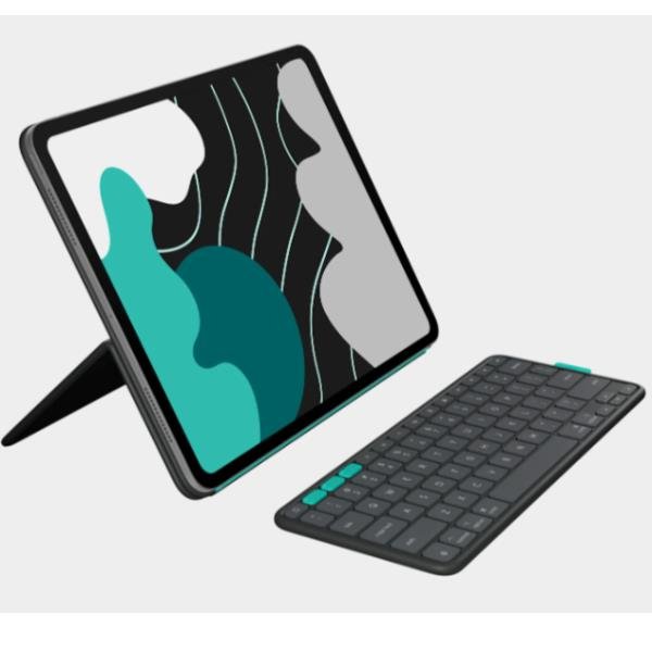 Logitech Flip Folio, QWERTY, Italiano, 1,9 cm, 1 mm, Apple, iPad Pro 13-inch (M4), iPad Air 13-inch (M2 & M3)