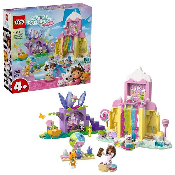 LEGO GABBY'S DOLLHOUSE DOLCE MONTAGNA E GIARDINO DI GATTINA FATINA CON MINI BAMBOLINA E 2 FIGURE