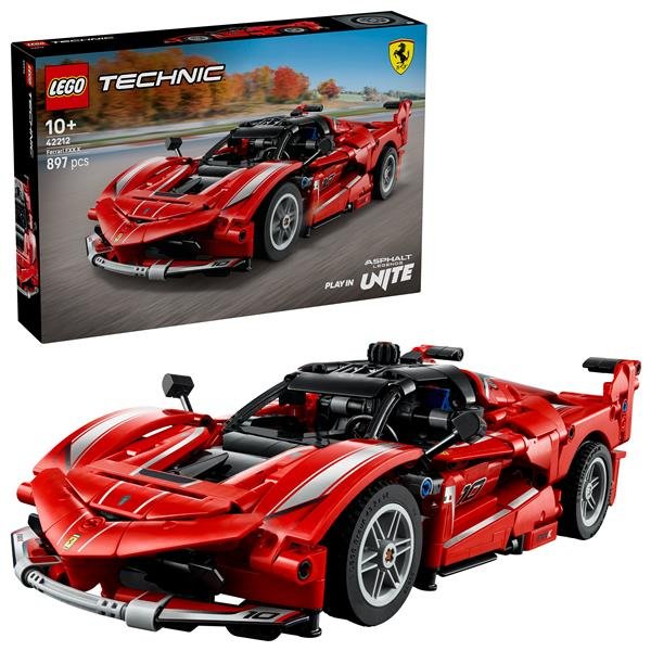 LEGO TECHNIC FERRARI FXX K MODELLO DI AUTO DA CORSA CON MOTORE V12 DIFFERENZIALI E PISTONI MOBILI