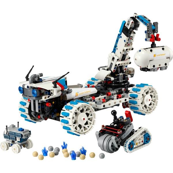 LEGO TECHNIC VEICOLO SPAZIALE ROVER LUNAR OUTPOST GIOCATTOLO INTERATTIVO CON BRACCIO PANNELLI SOLARI E MODELLO DI ROBOT