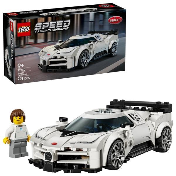 LEGO SPEED CHAMPION HYPER SPORTS CAR BUGATTI CENTODIECI MODELLINO AUTO CON MINIFIGURA DEL PILOTA