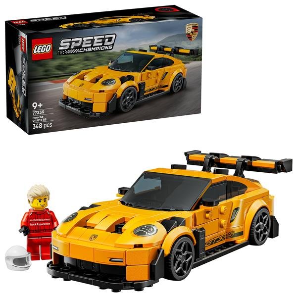 LEGO SPEED CHAMPIONS SUPER CAR PORSCHE 911 GT3 RS MODELLINO AUTO CON MINIFIGURA DEL PILOTA