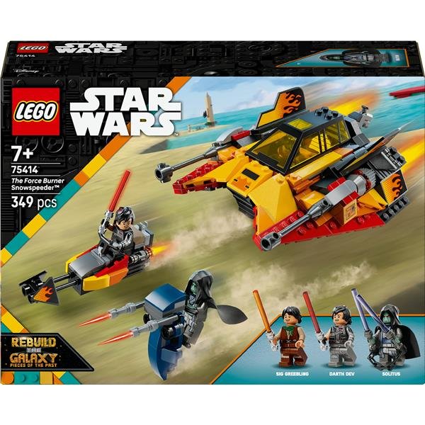 LEGO STAR WARS SNOWSPEEDER FORCE BURNER ASTRONAVE GIOCATTOLO DA COSTRUIRE CON MOTO SPEEDER 3 MINIFIGURE E SPADE LASER