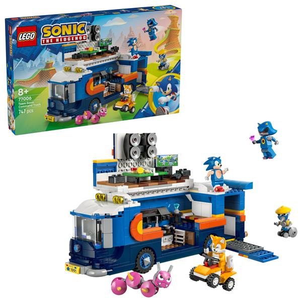 LEGO SONIC THE HEDGEHOG CAMION DI COMANDO TEAM SONIC GIOCATTOLO INTERATTIVO CON 5 MINIFIGURE