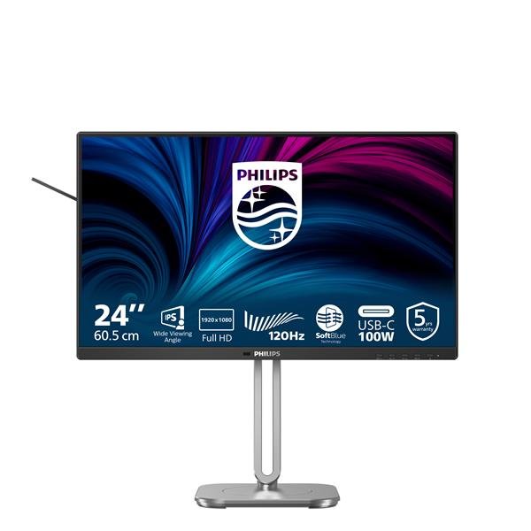 Philips 4000 series 24B2U4301/00, 60,5 cm (23.8?), 1920 x 1080 Pixel, Full HD, LCD, 4 ms, Grigio