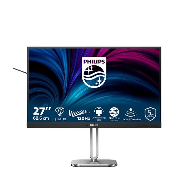 Philips 4000 series 27B2N4500/00, 68,6 cm (27?), 2560 x 1440 Pixel, Quad HD, LCD, 4 ms, Grigio