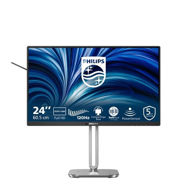 Philips 4000 series 24B2N4200/00, 60,5 cm (23.8?), 1920 x 1080 Pixel, Full HD, LCD, 4 ms, Grigio