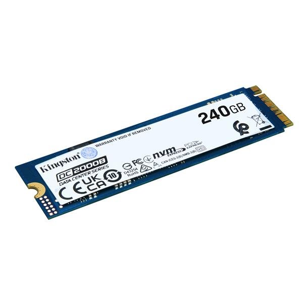 Kingston Technology 240G DC2000B PCIe 4.0 M.2 2280 Enterprise SSD (Senza dissipatore), 240 GB, M.2, 4500 MB/s