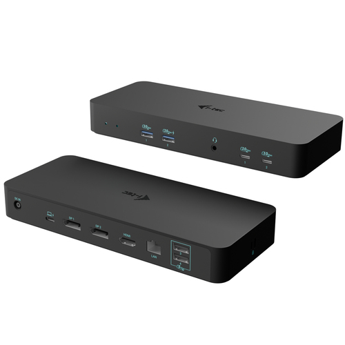 i-tec USB-C Intelligent Triple Display Docking Station + Power Delivery 100W, Cablato, USB 3.2 Gen 1 (3.1 Gen 1) Type-C, 100 W, 3,5 mm, 10,100,1000 Mbit/s, Nero