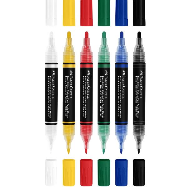 Astuccio 6 marcatori ShakePaint Black Edition colori assortiti …
