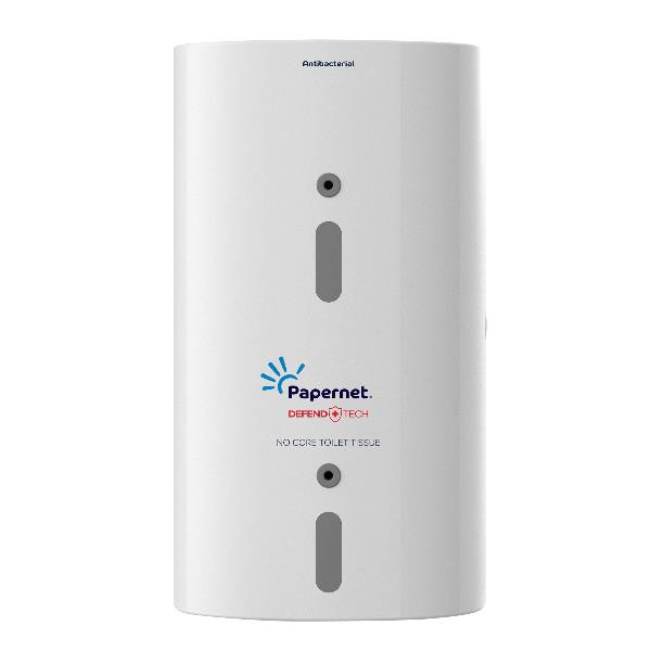 Dispenser carta igienica FullOne antibatterico 33,5x18,5x15,2 cm bianco Papernet