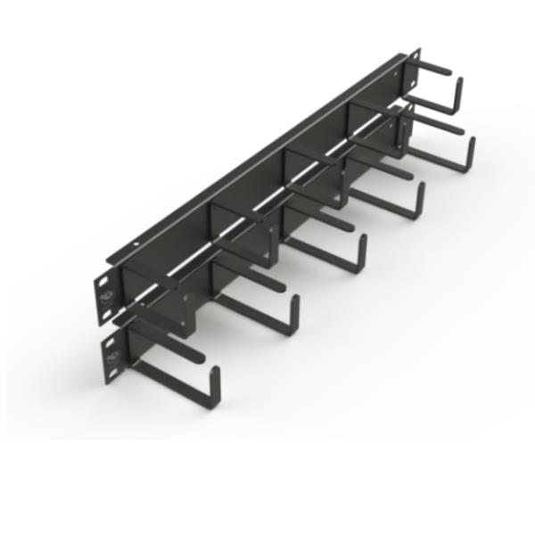 Leviton - Pannello di gestione cavi rack - nero - 1U - 19"