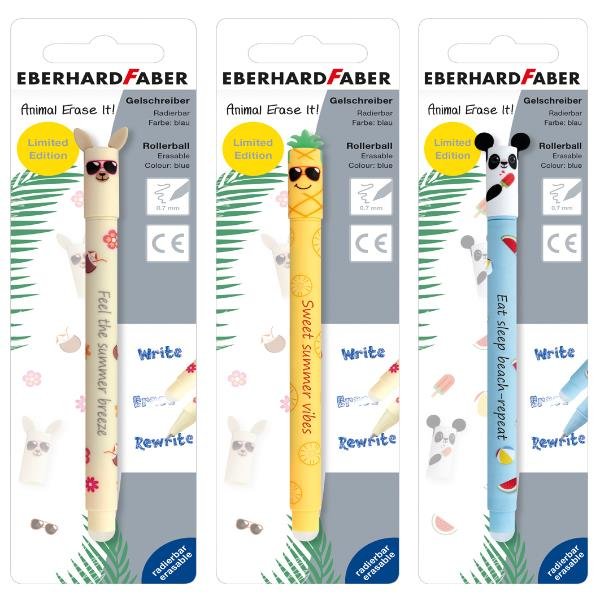 FABER CASTELL PENNA ROLLER CANCELLABILE RICARICABILE TRATTIO 0.7 mm COLORI ASSORTITI