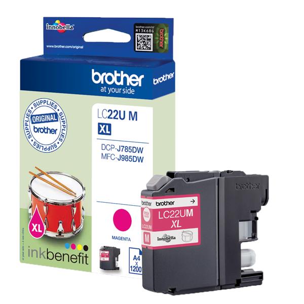 Brother - Cartuccia - Magenta - LC22UM - 2.400 pag